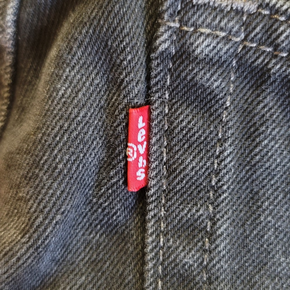 Classic Levi's 505 Regular Fit Jeans Mens 32x30 Black Straight Leg Denim - Picture 12 of 14